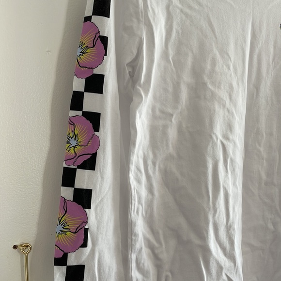 NWOT Vans cotton long-sleeve shirt with floral print - Picture 3 of 6